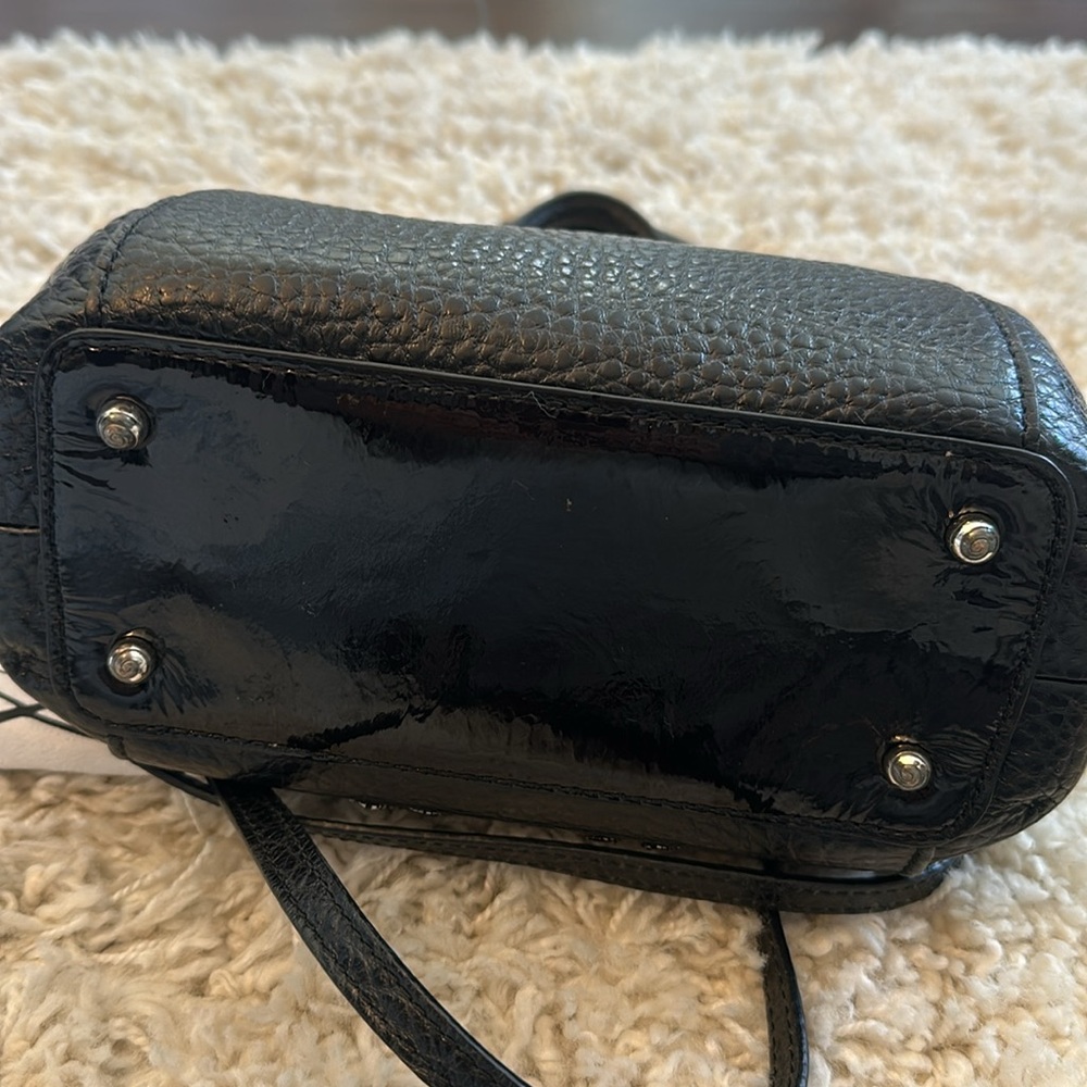 Brighton Czarina stunning jewel black patent leather combo detailed bag - Picture 9 of 17